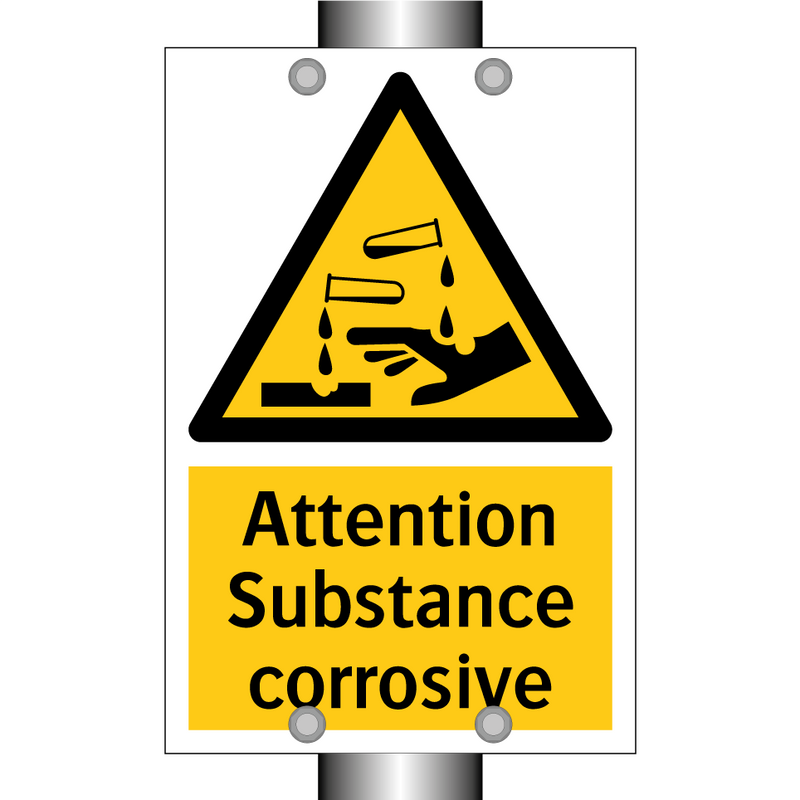Attention Substance corrosive