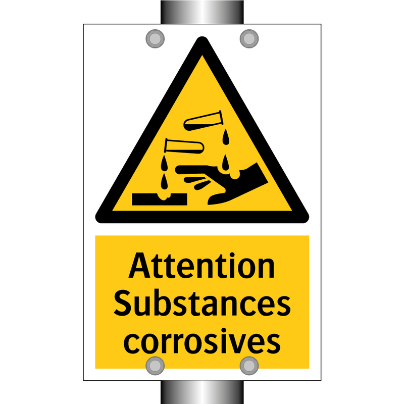 Attention Substances corrosives