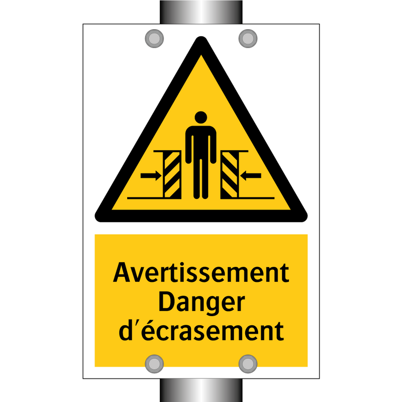Avertissement Danger d'écrasement