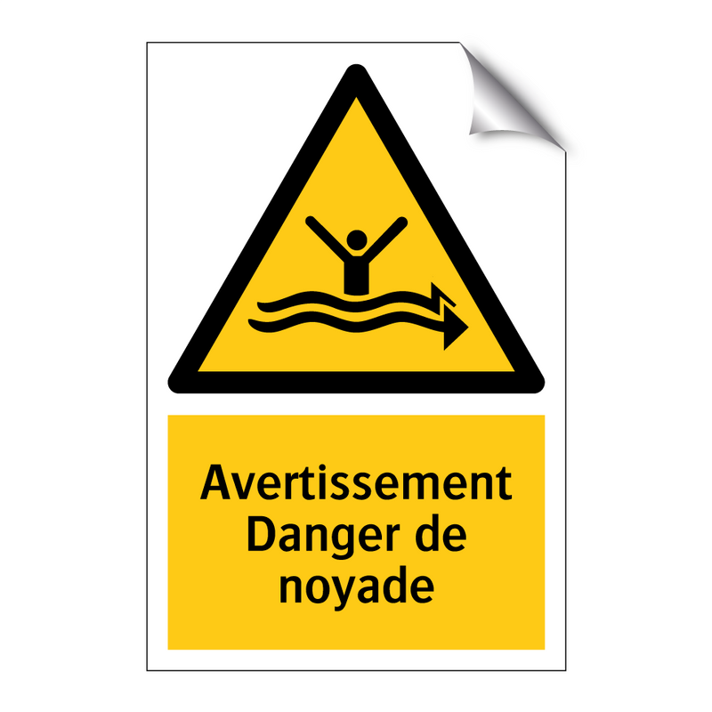 Avertissement Danger de noyade