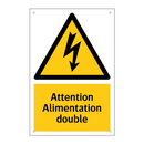 Attention Alimentation double