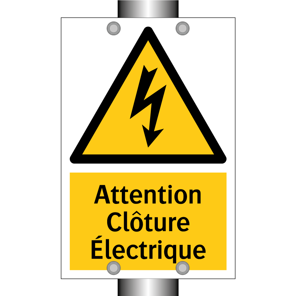 Attention Clôture Électrique