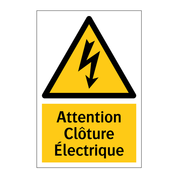 Attention Clôture Électrique