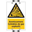 Avertissement Cylindres de gaz explosifs