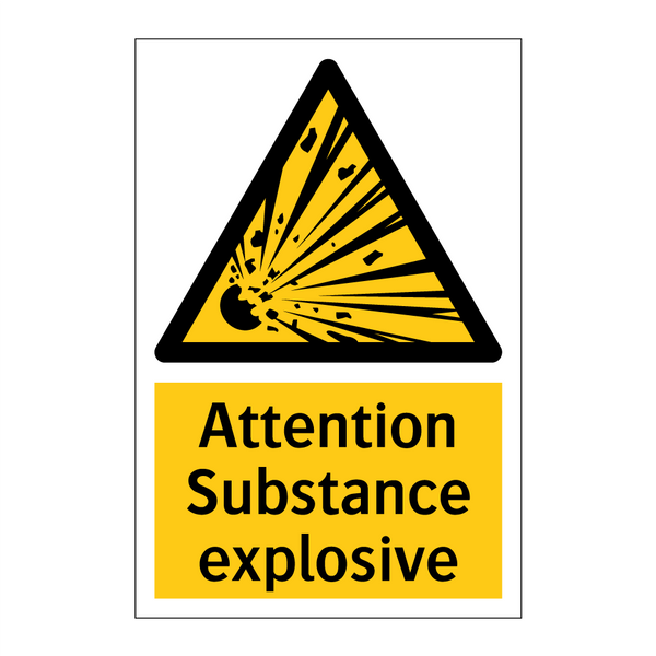 Attention Substance explosive