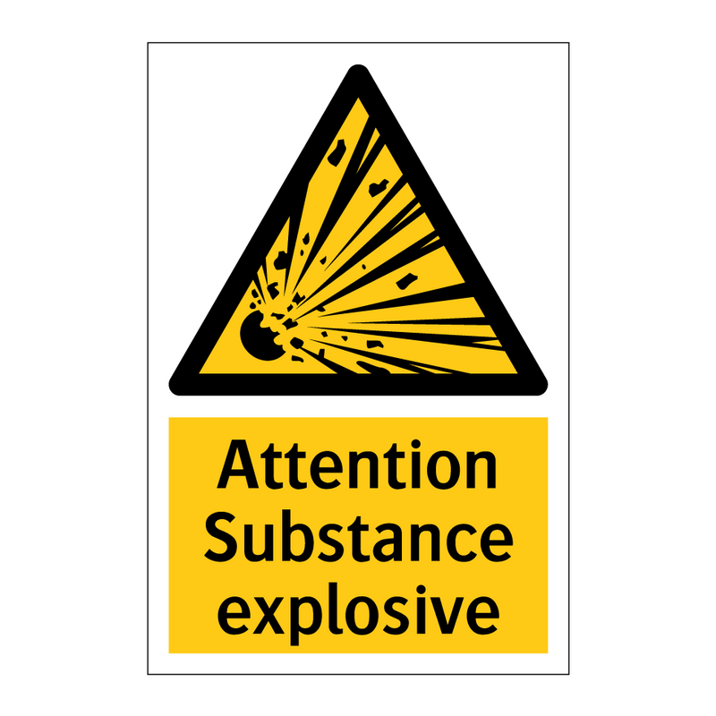 Attention Substance explosive