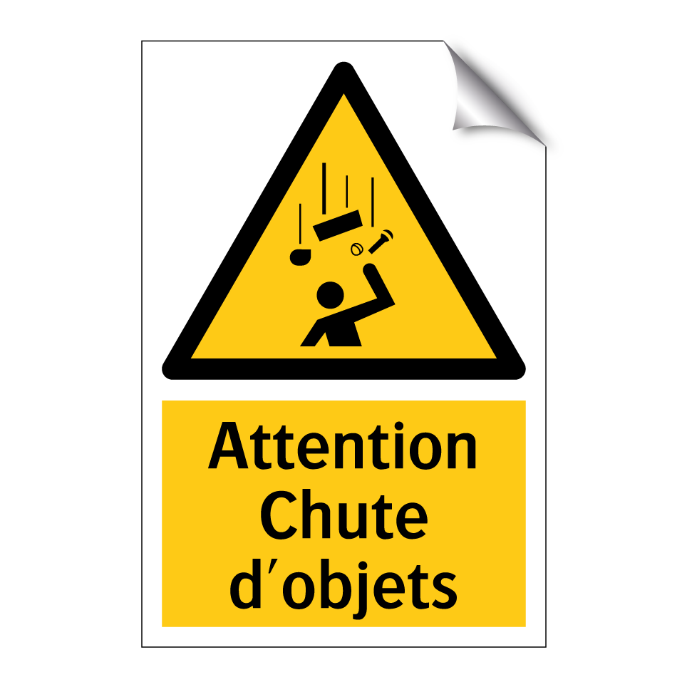 Attention Chute d'objets