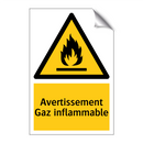 Avertissement Gaz inflammable