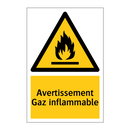 Avertissement Gaz inflammable