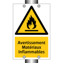 Avertissement Matériaux Inflammables