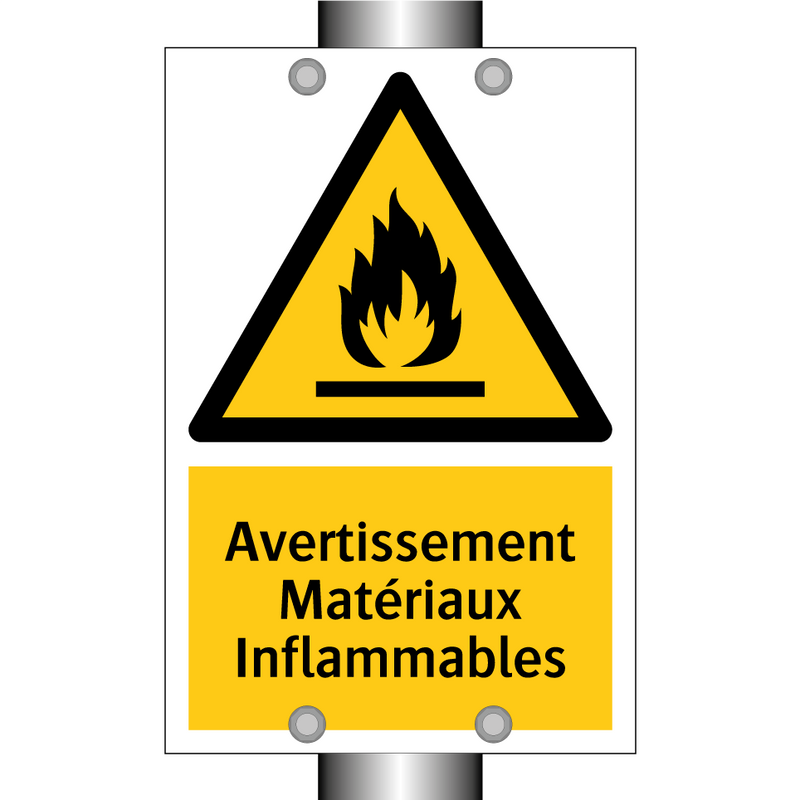 Avertissement Matériaux Inflammables