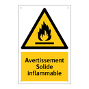 Avertissement Solide inflammable