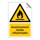Avertissement Solide inflammable