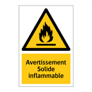 Avertissement Solide inflammable
