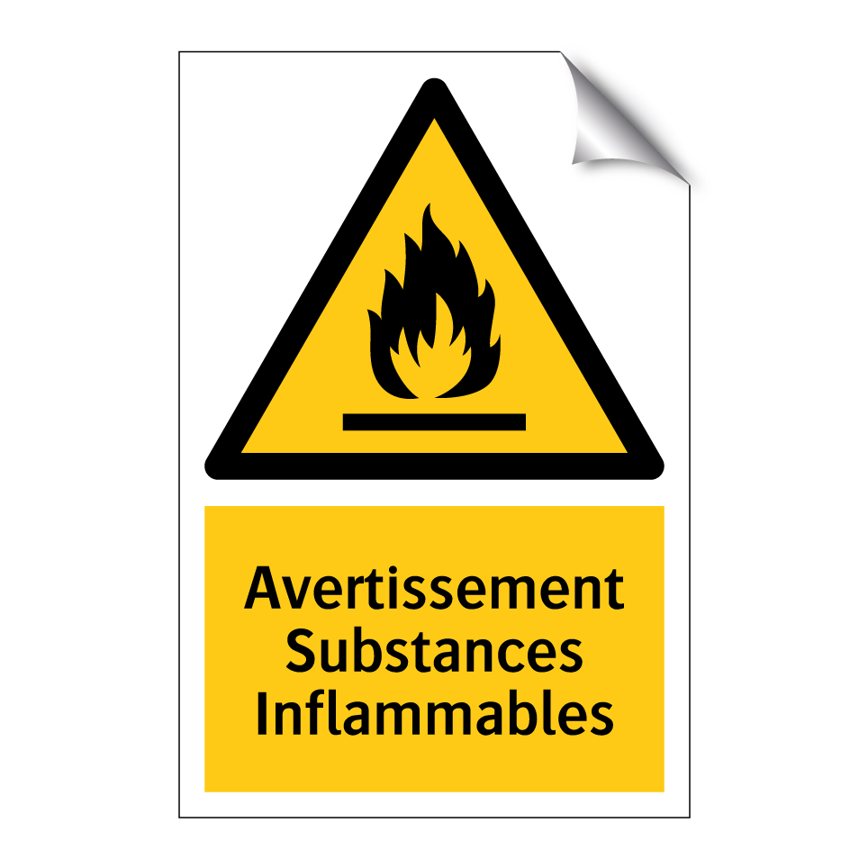 Avertissement Substances Inflammables