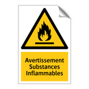 Avertissement Substances Inflammables
