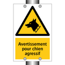 Avertissement pour chien agressif