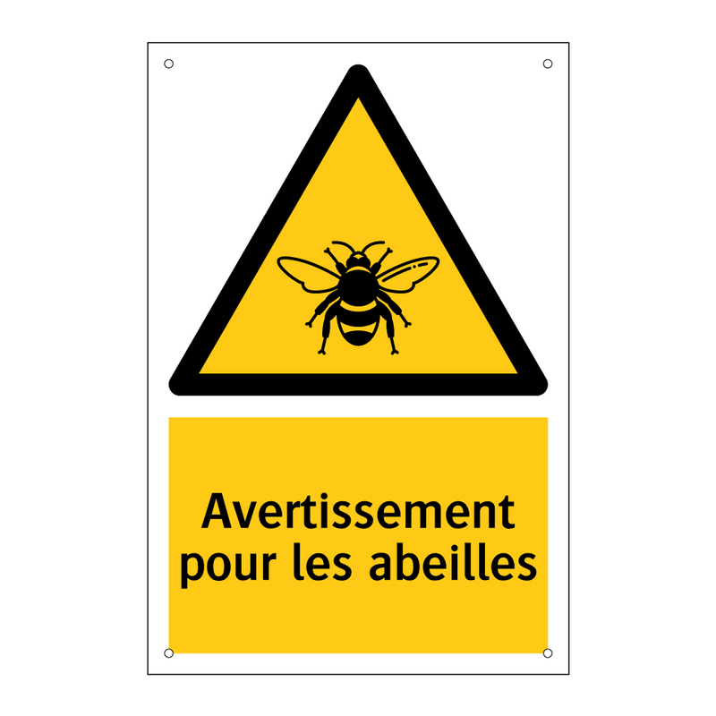 Avertissement pour les abeilles