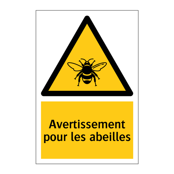 Avertissement pour les abeilles