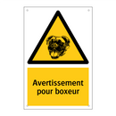Avertissement pour boxeur
