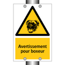Avertissement pour boxeur