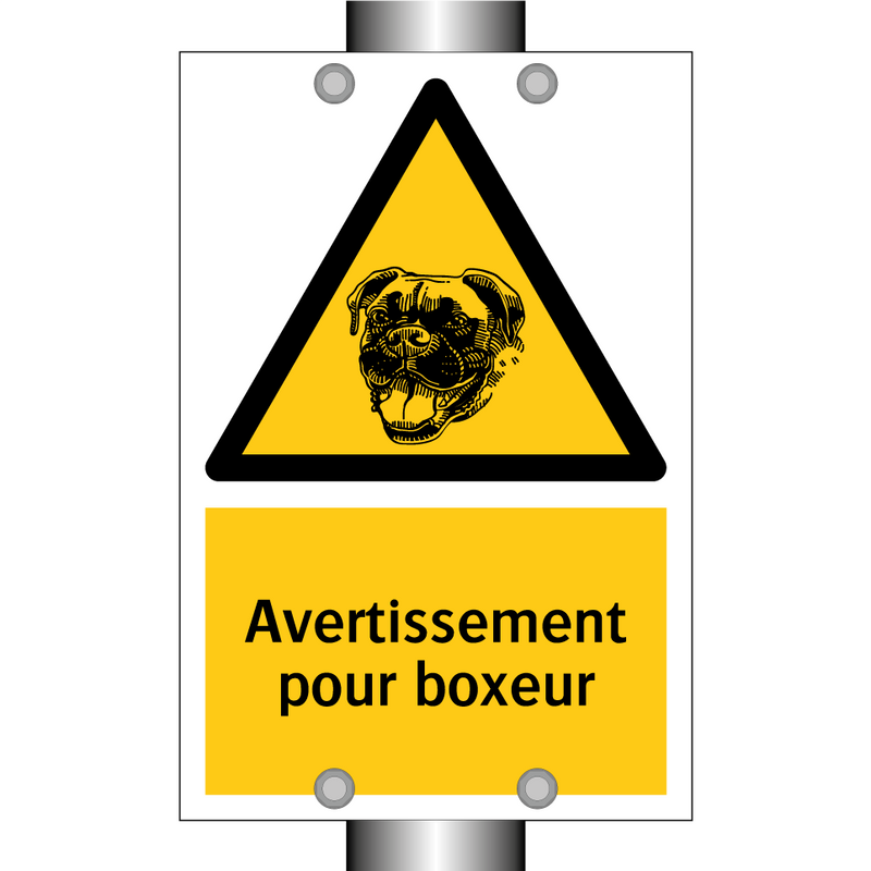Avertissement pour boxeur