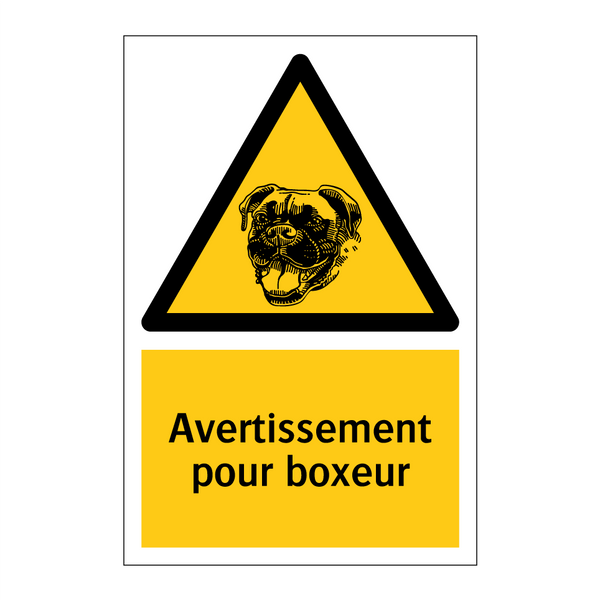 Avertissement pour boxeur