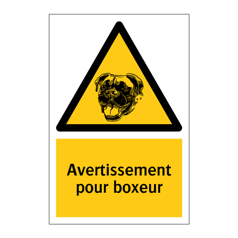 Avertissement pour boxeur