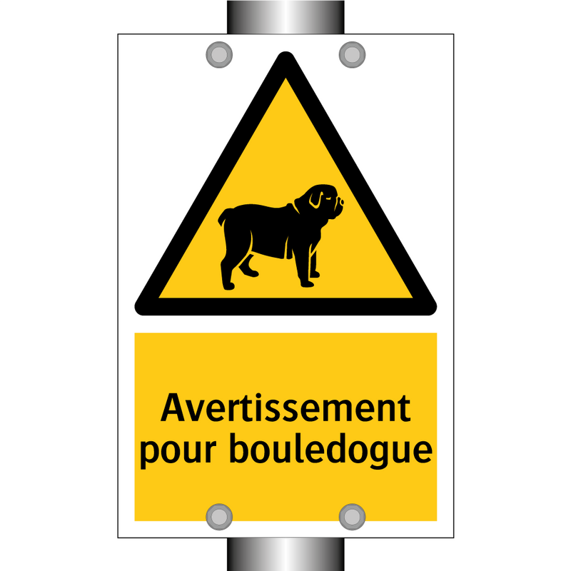 Avertissement pour bouledogue