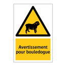 Avertissement pour bouledogue