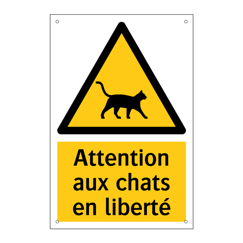 Attention aux chats en liberté