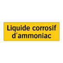 Liquide corrosif d'ammoniac