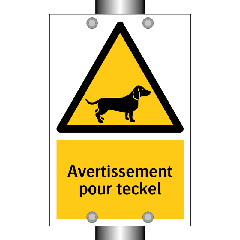Avertissement pour teckel