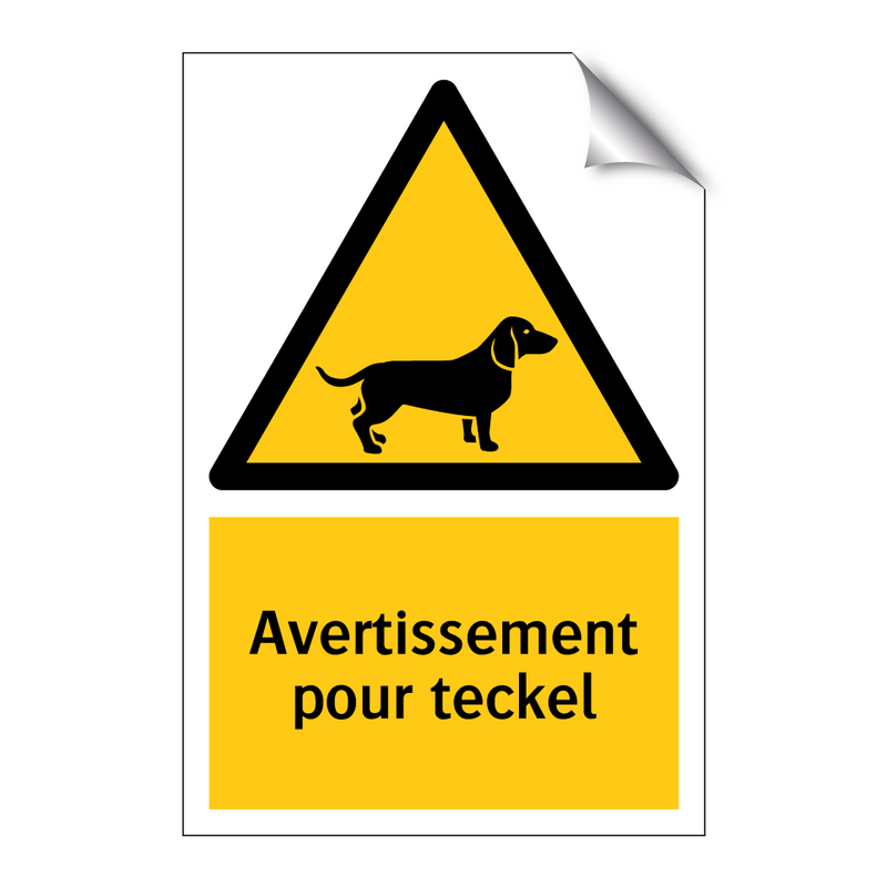 Avertissement pour teckel