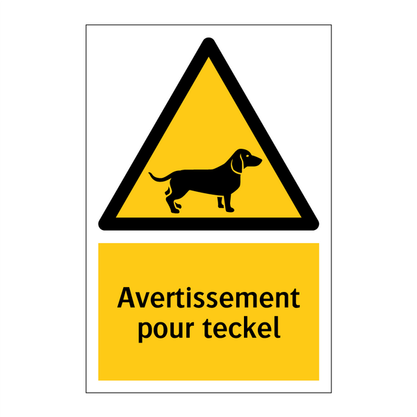 Avertissement pour teckel