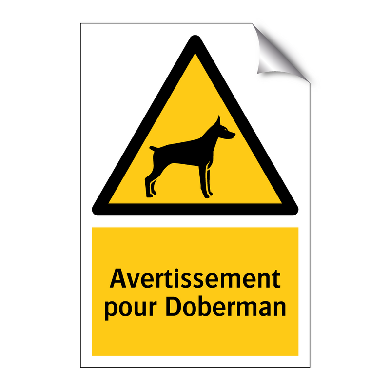 Avertissement pour Doberman