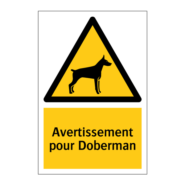 Avertissement pour Doberman