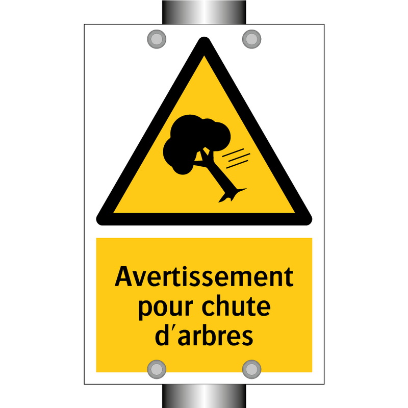 Avertissement pour chute d'arbres