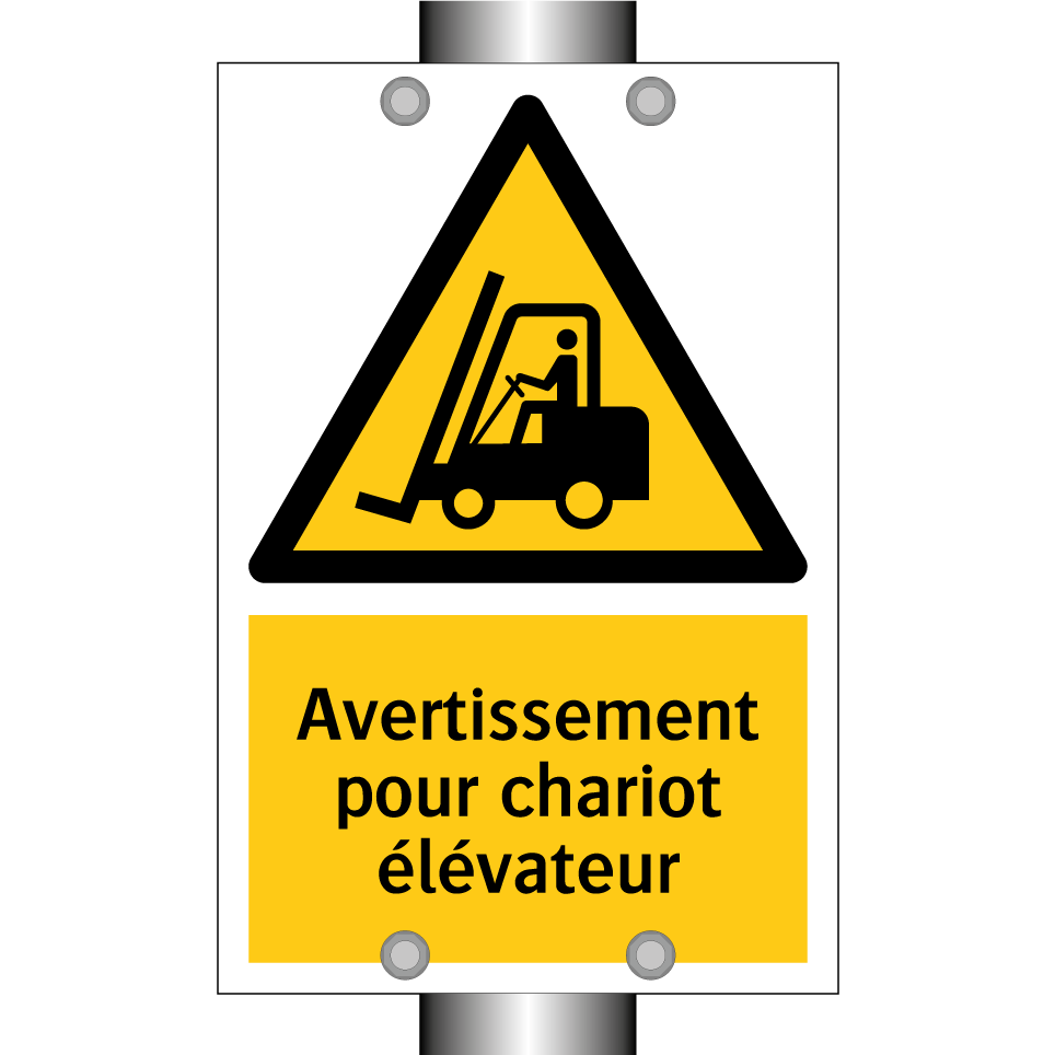 Avertissement pour chariot élévateur