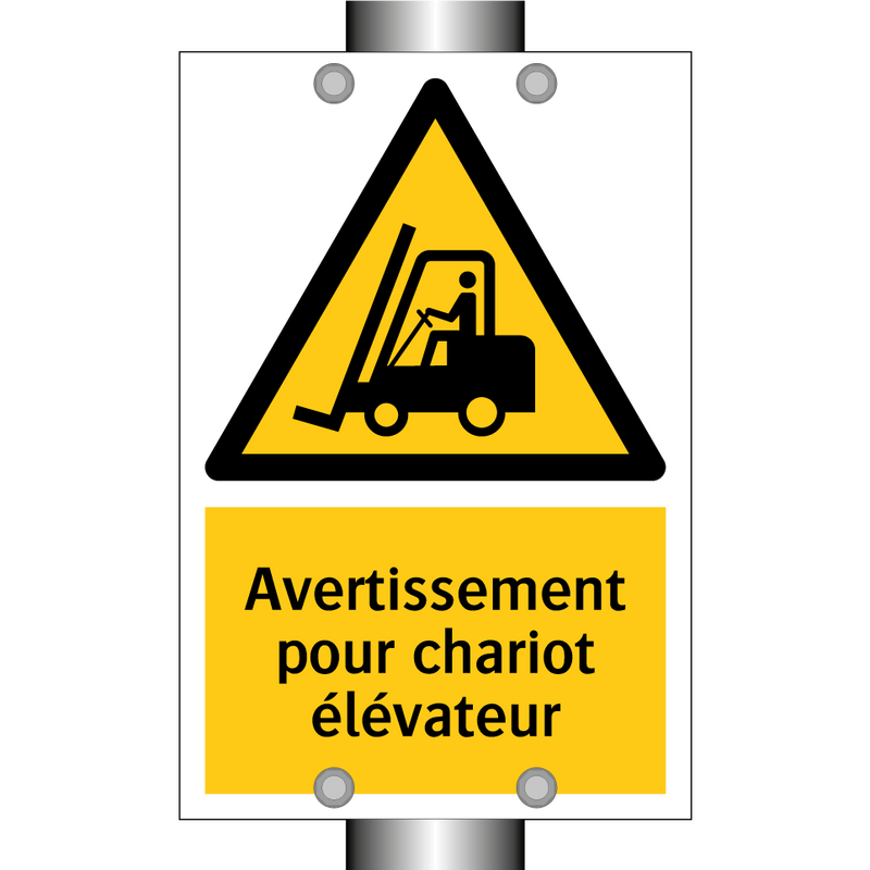 Avertissement pour chariot élévateur
