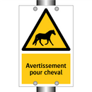 Avertissement pour cheval