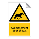 Avertissement pour cheval