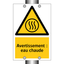 Avertissement : eau chaude