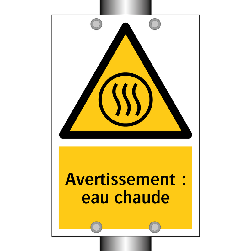 Avertissement : eau chaude