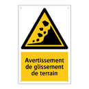 Avertissement de glissement de terrain