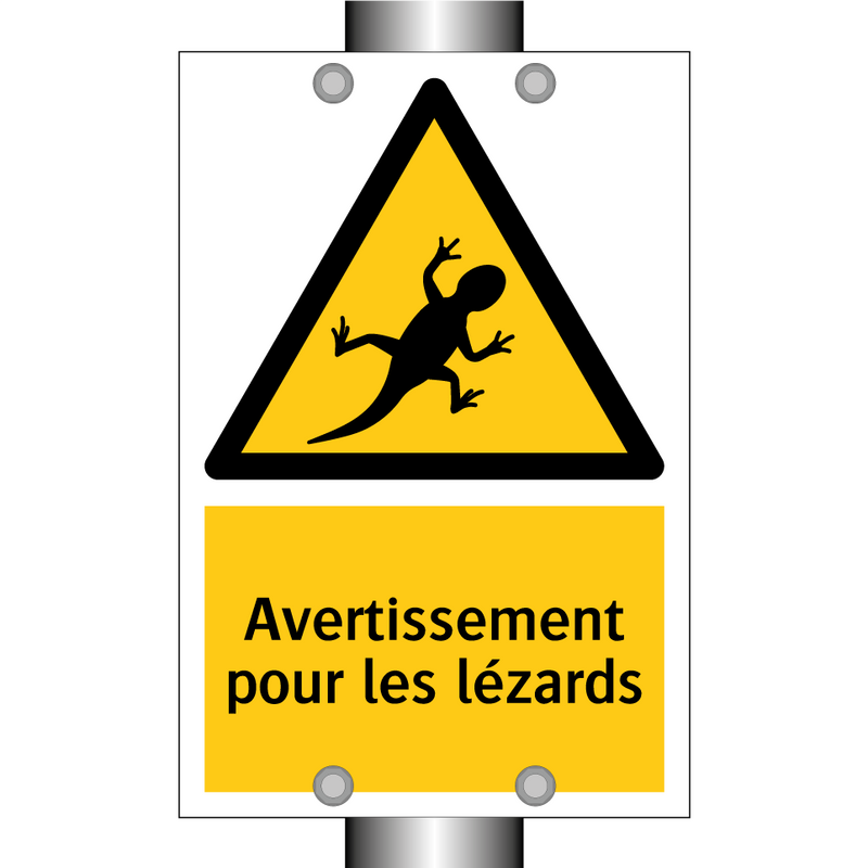 Avertissement pour les lézards