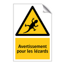 Avertissement pour les lézards