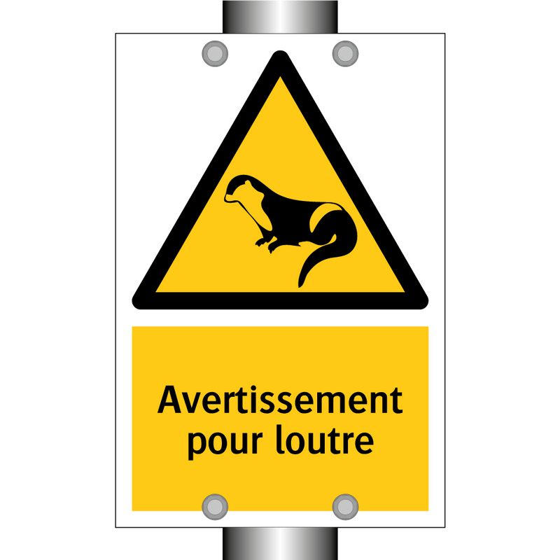 Avertissement pour loutre