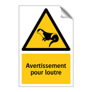 Avertissement pour loutre