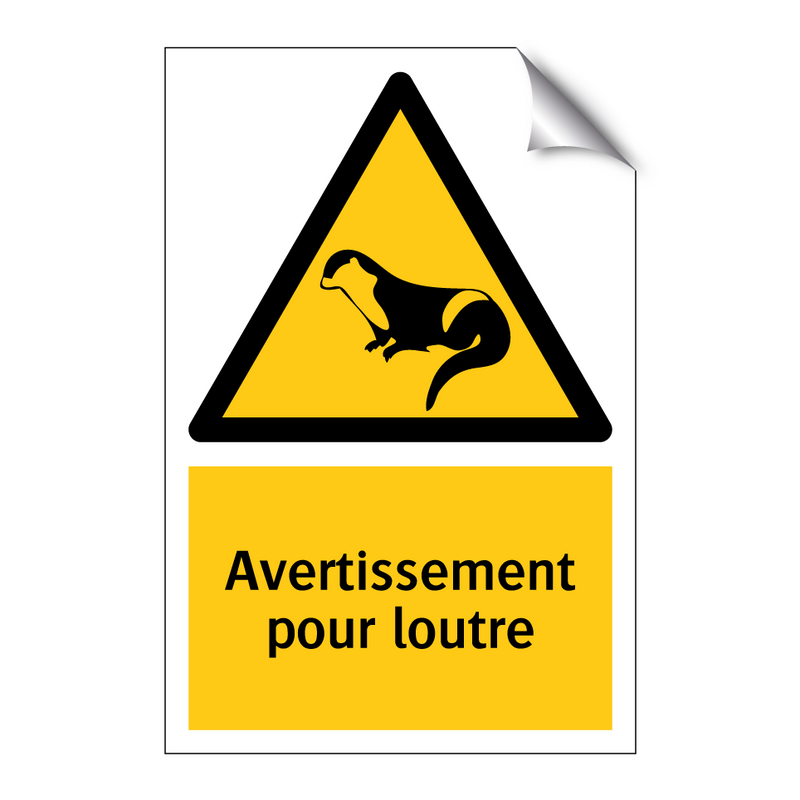 Avertissement pour loutre